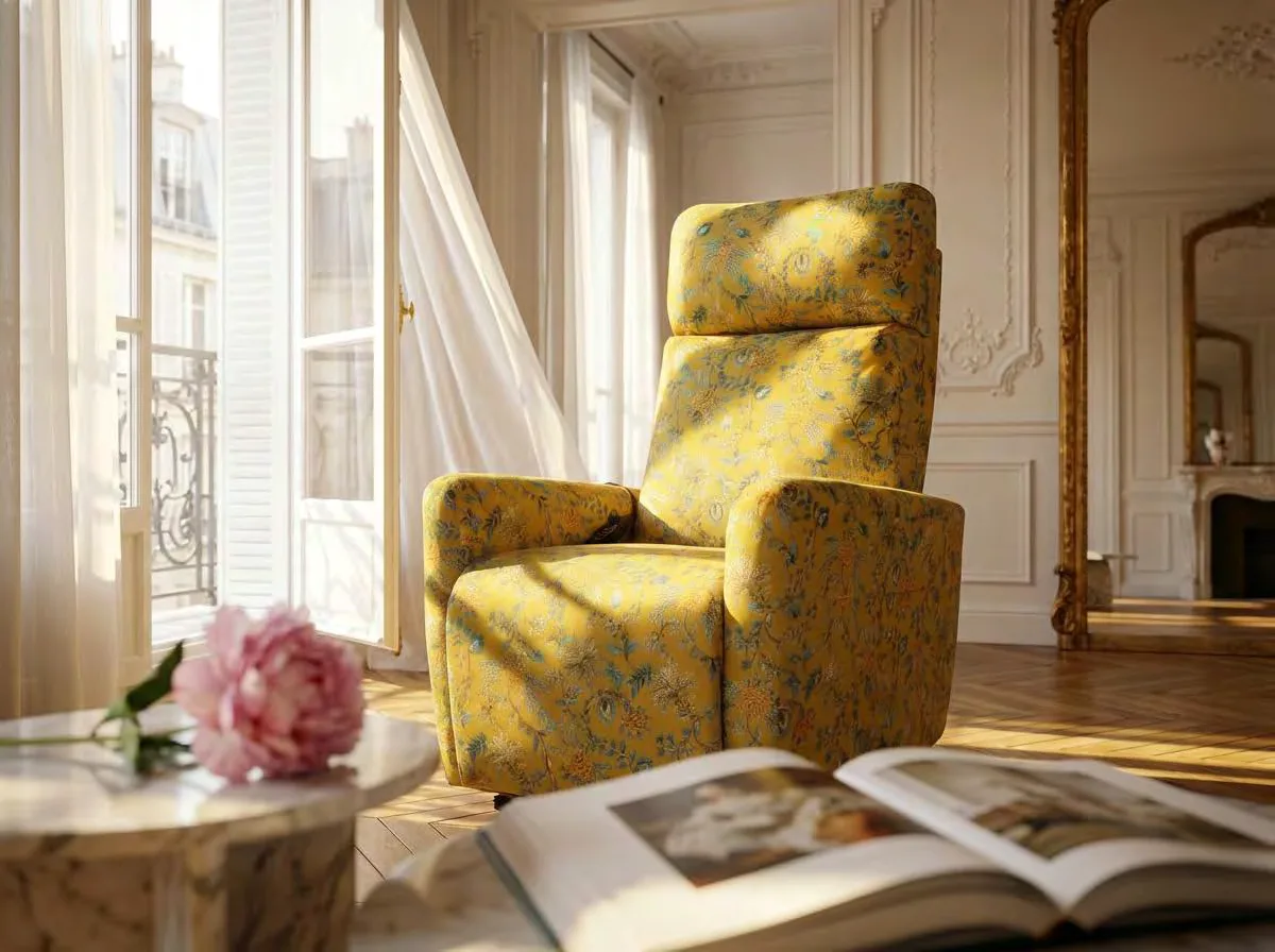 VERONE Héritage — velours floral Golden Life, Maison Thevenon